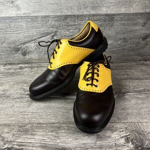 Footjoy Icon 49ers Golf Shoes Mens 10.5 Leather Brogue Oxford Athletic Spikeless